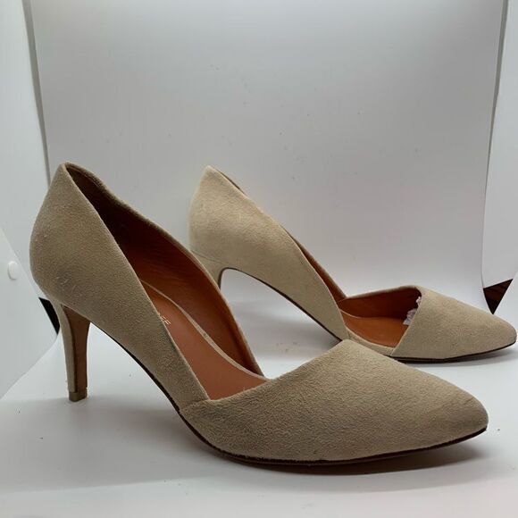 Rebecca Minkoff tan suede leather heels. - Picture 5 of 8